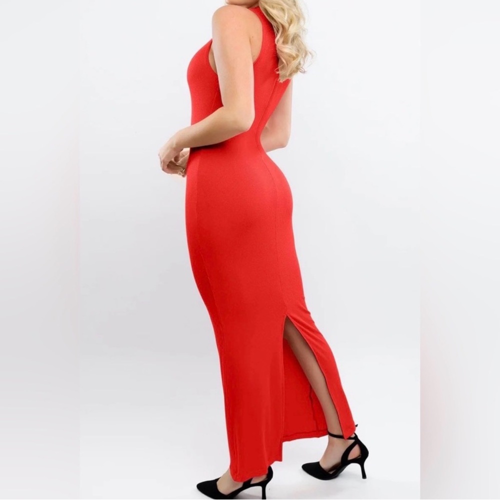 wild fable Sleeveless Red Maxi Dress